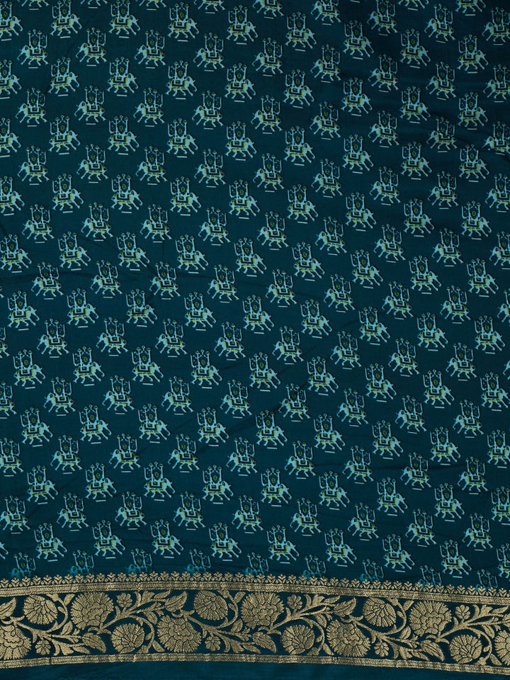 Pink Dola Silk  Patola Printed Banarasi Saree