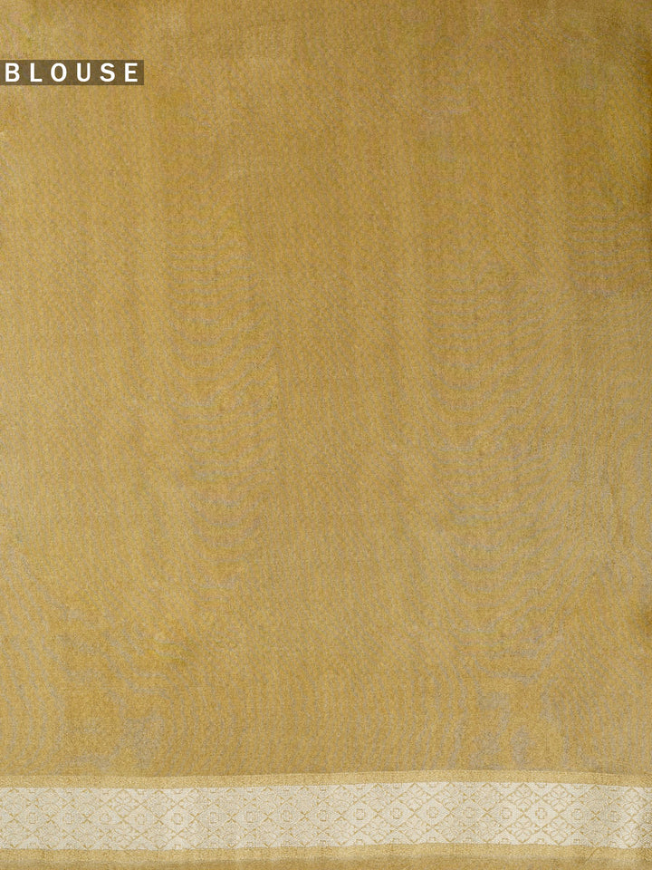 Yellow Tissue Zari Weave Banarasi Saree