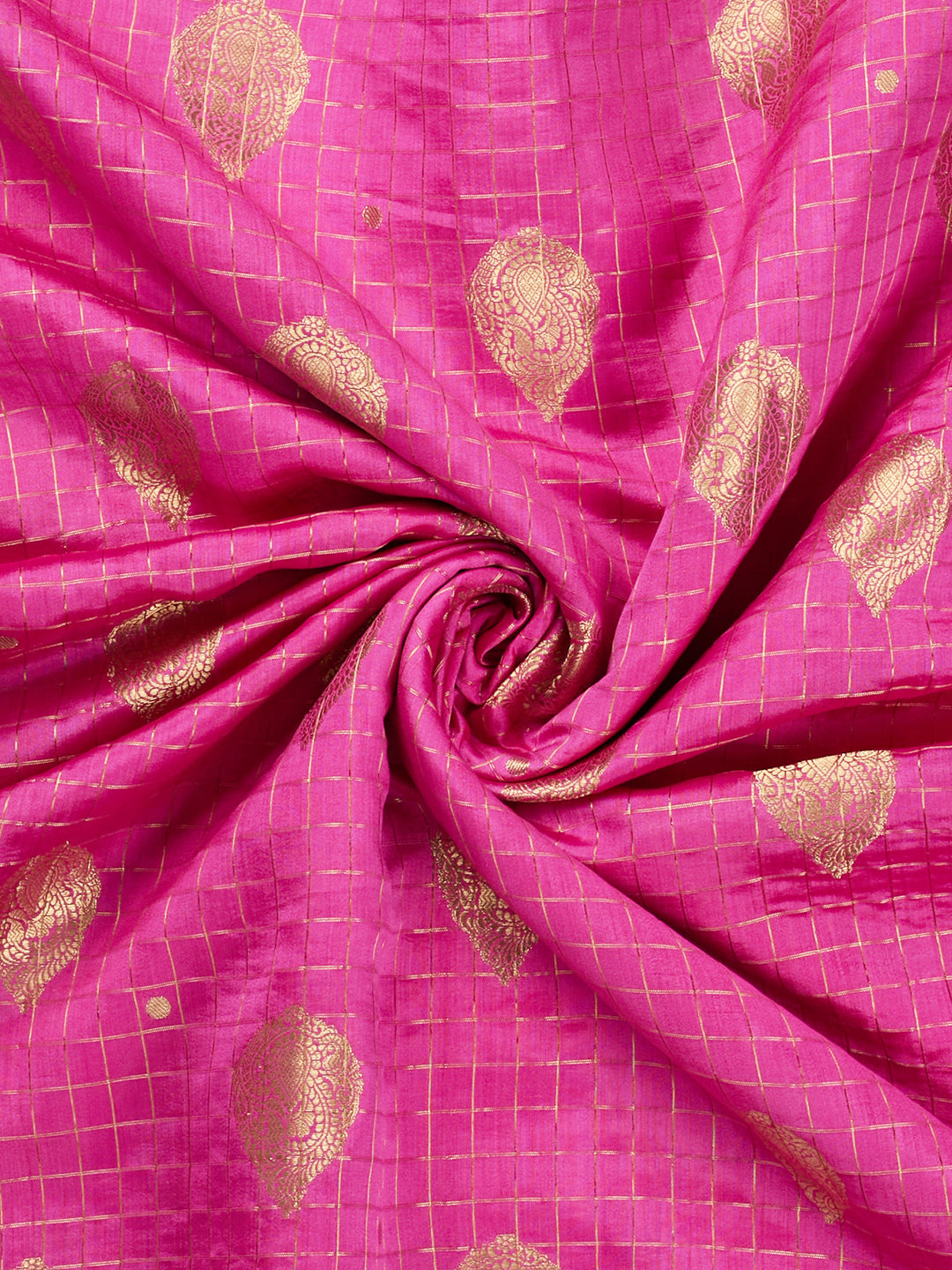 Pink Chiniya Silk Banarasi Saree_3