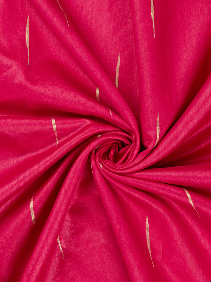 Rani Cotton Plain  Banarasi Saree