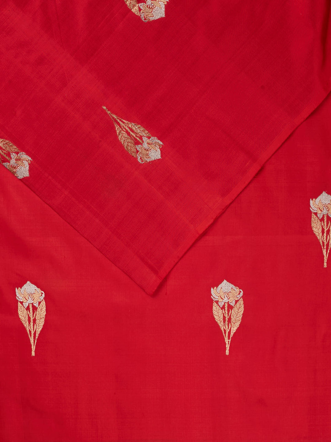 Red Katan Silk Banarasi Saree_2