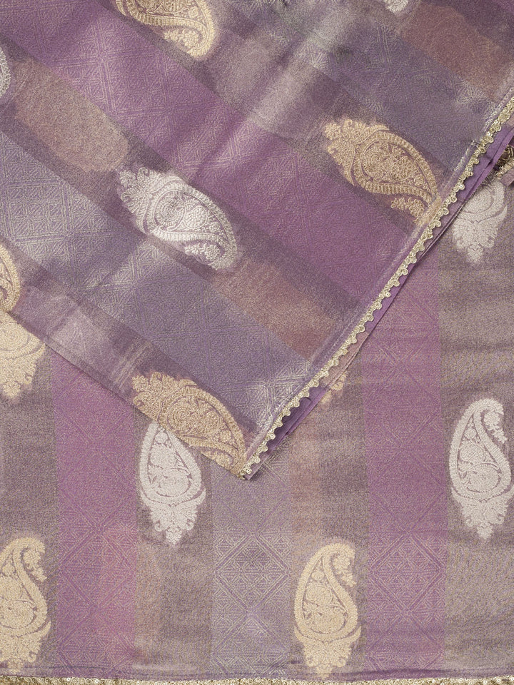 Purple Tissue Sonarupa Butta Banarasi Saree