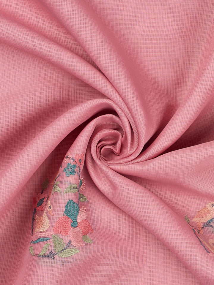 Purple Supernet Thread Butas Banarasi Saree