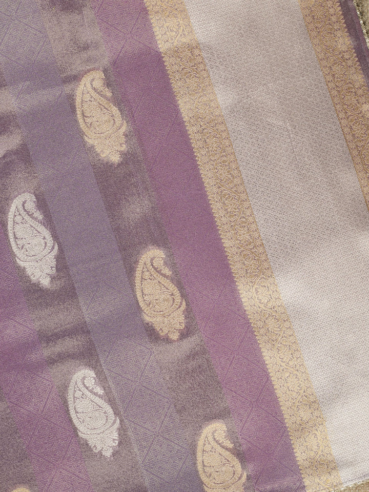 Purple Tissue Sonarupa Butta Banarasi Saree