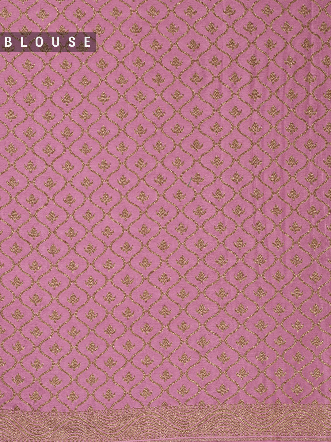 Mauve Crepe Georgette Banarasi Saree_5