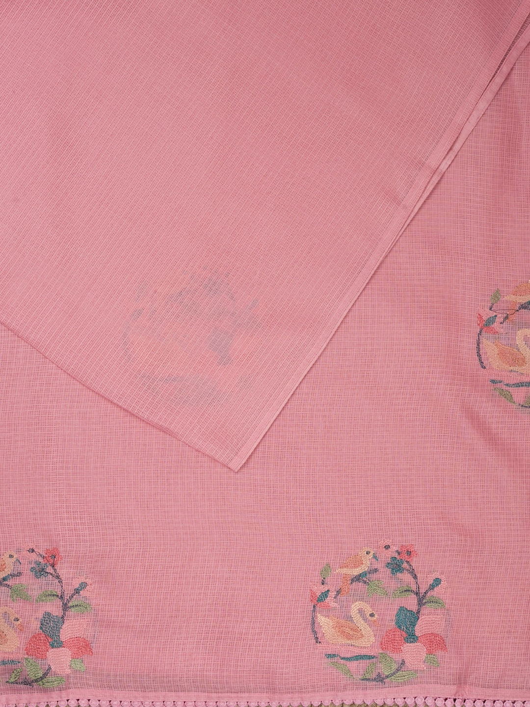 Purple Supernet Thread Butas Banarasi Saree_2