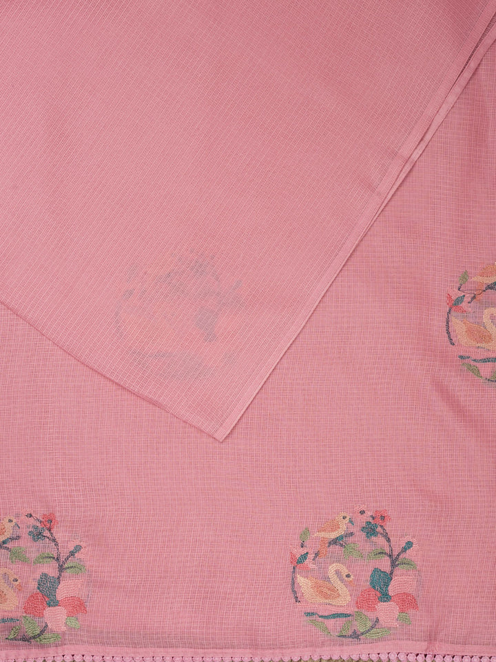 Purple Supernet Thread Butas Banarasi Saree