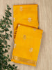 Yellow  Pure Silk Plain With Zari Buti Banarasi Saree