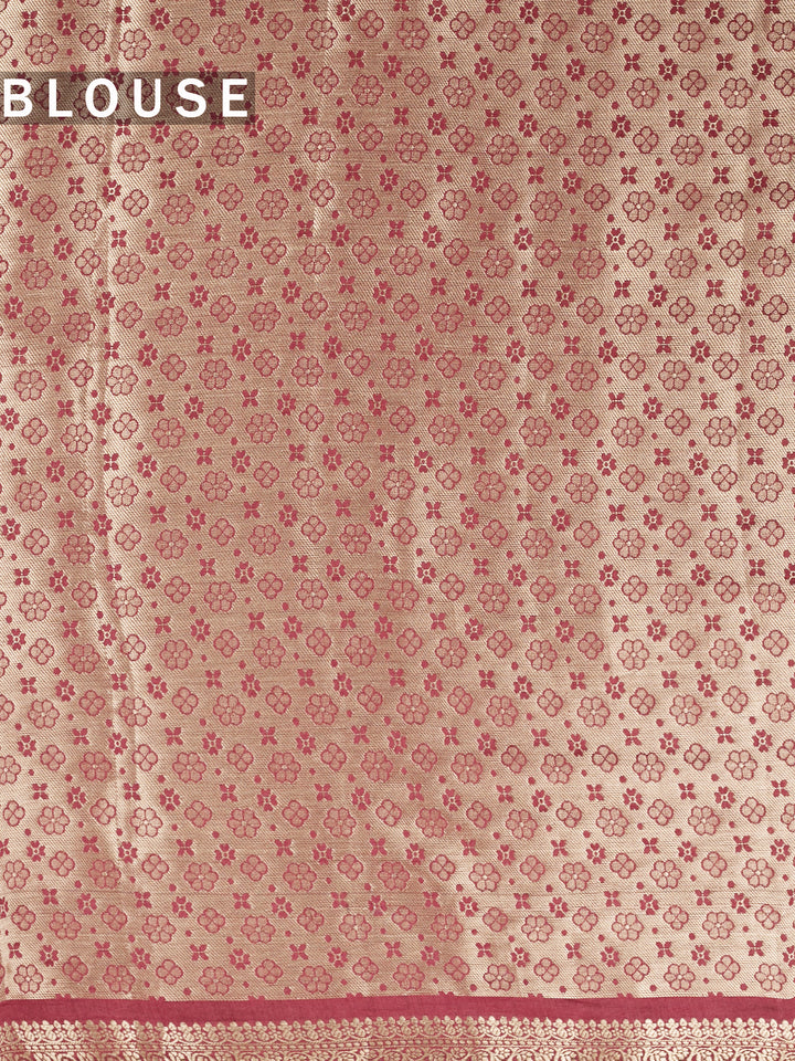 Maroon Chiniya Silk Banarasi Saree