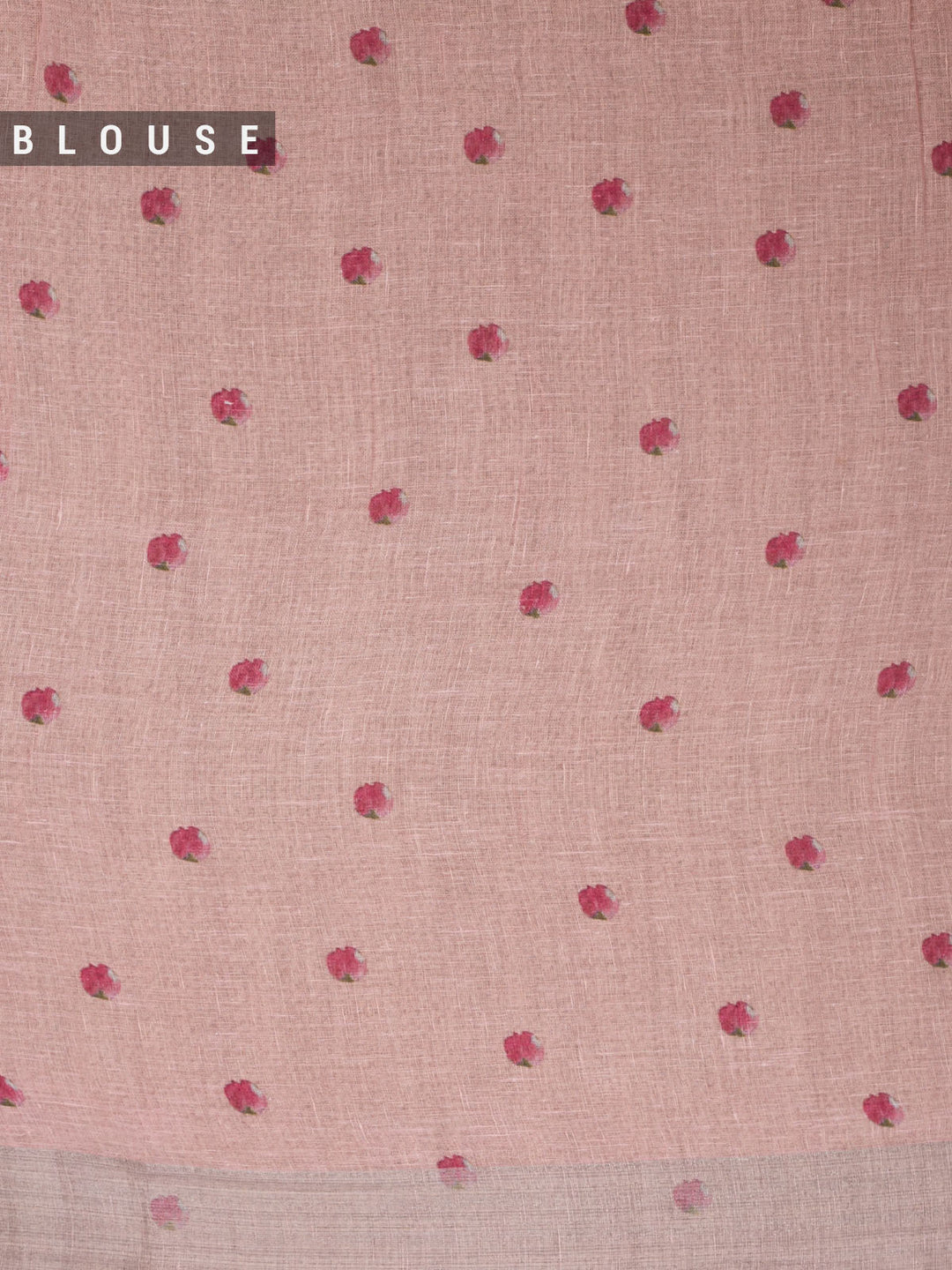 White Pure linen Plain Banarasi Saree_5