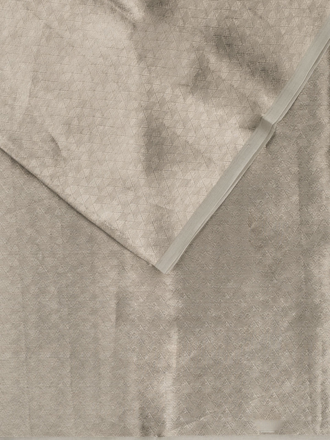 Silver Pure Tissue Zari Weave Banarasi Saree_2