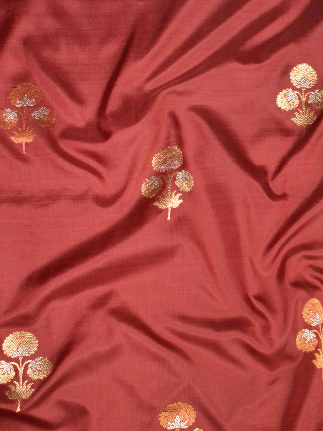 Wine Katan Silk Banarasi Saree_4