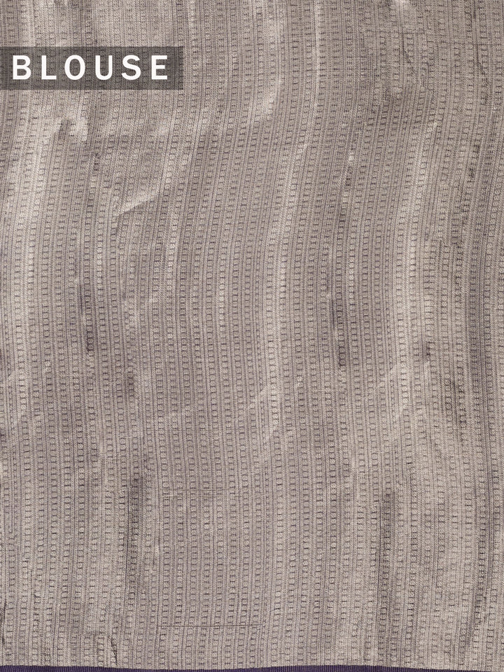 Purple Pure Tissue Zari Weave Banarasi Saree