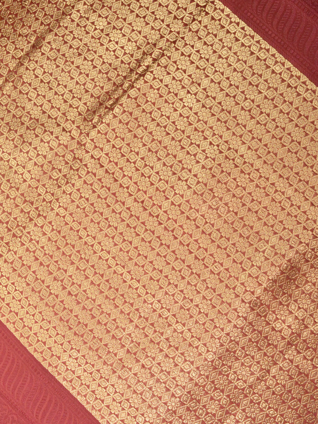 Wine Katan Silk Banarasi Saree_3