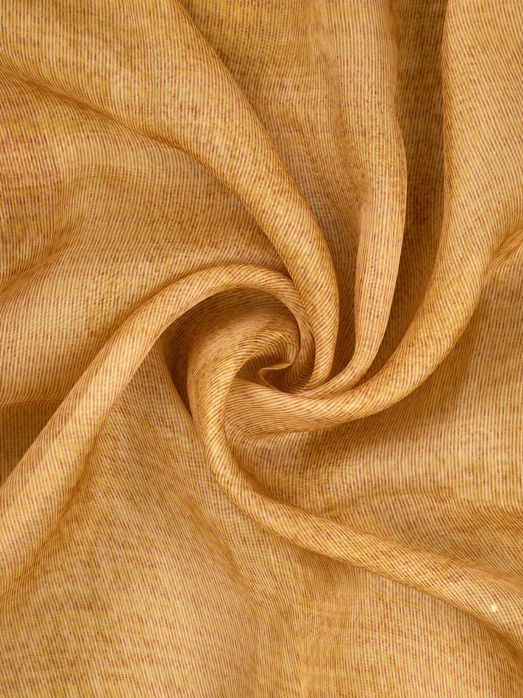 Yellow  Pure Organza Printed Banarasi Saree_3