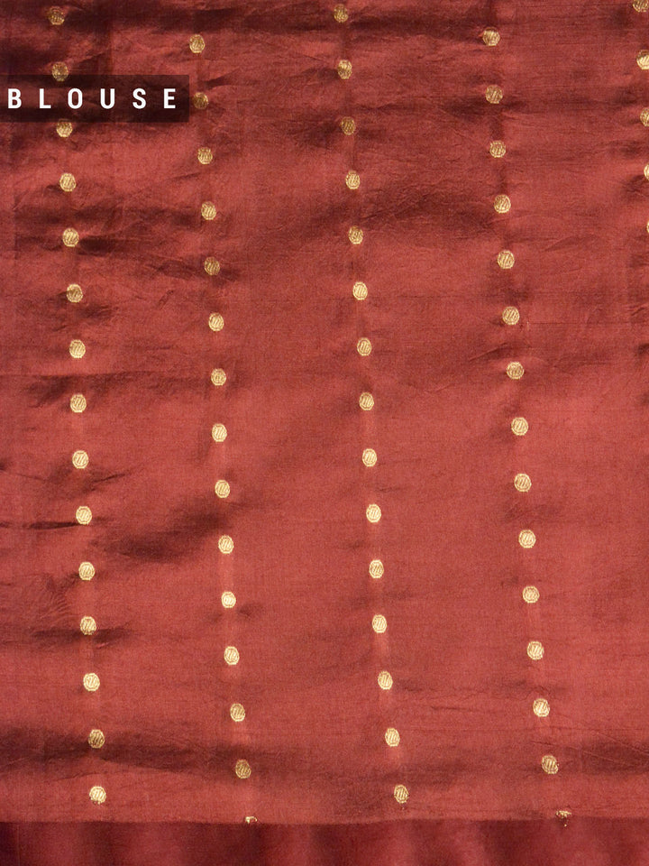 Wine Katan Silk Banarasi Saree