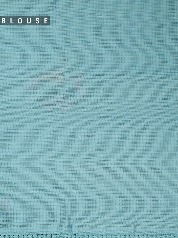 Blue Supernet Thread Butas Banarasi Saree