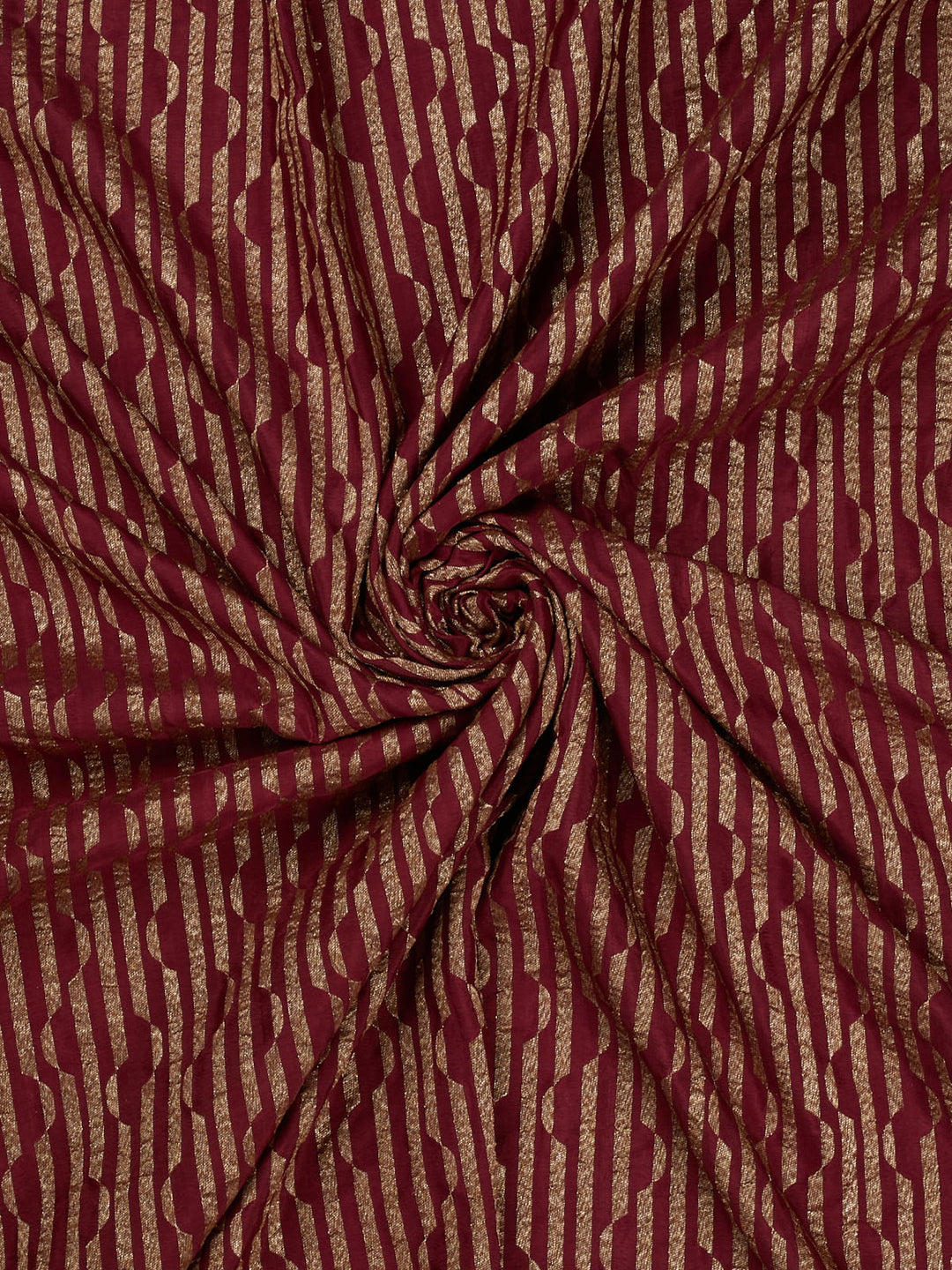 Maroon Crepe Georgette Banarasi Saree_4