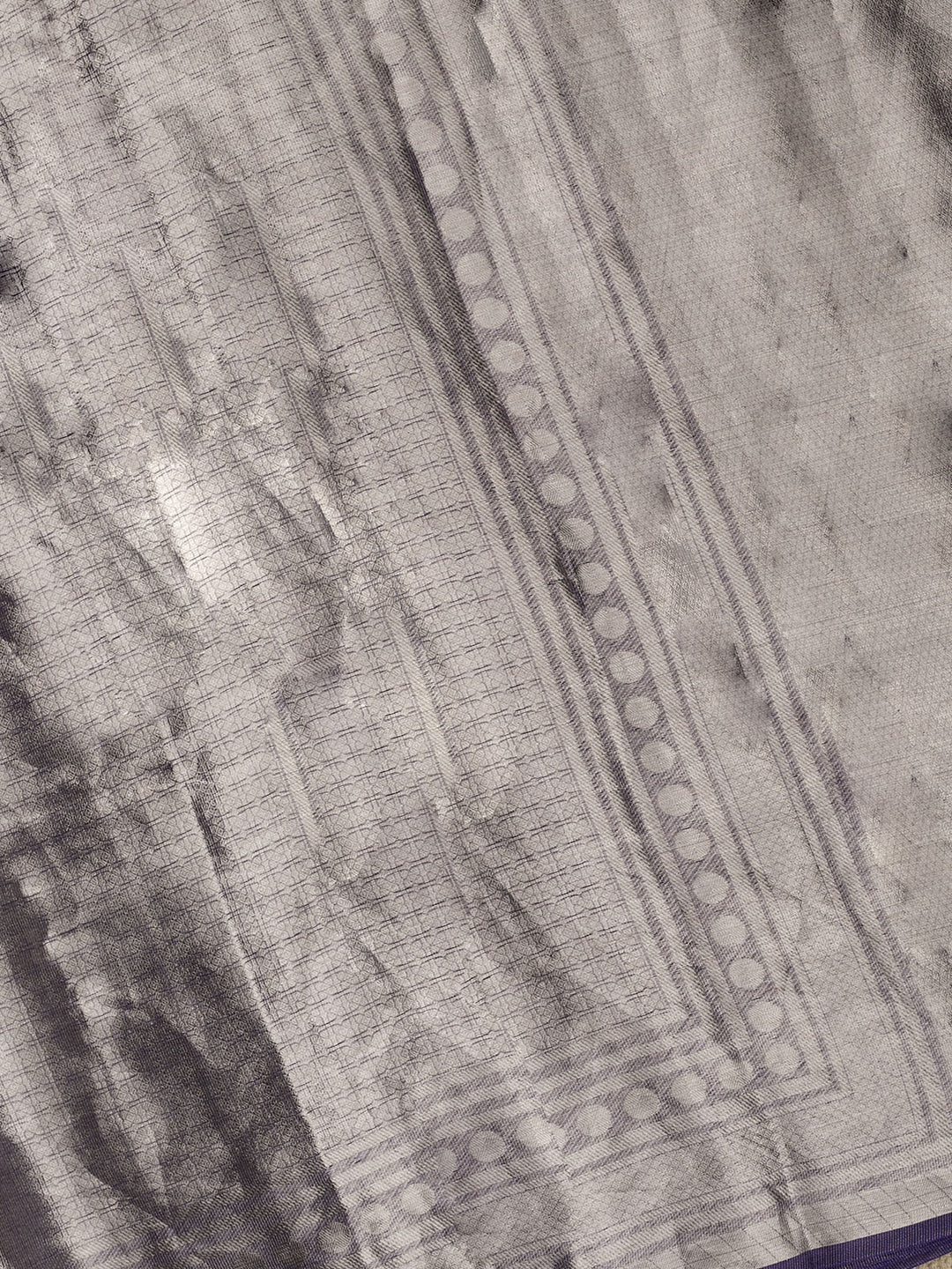 Purple Pure Tissue Zari Weave Banarasi Saree_4