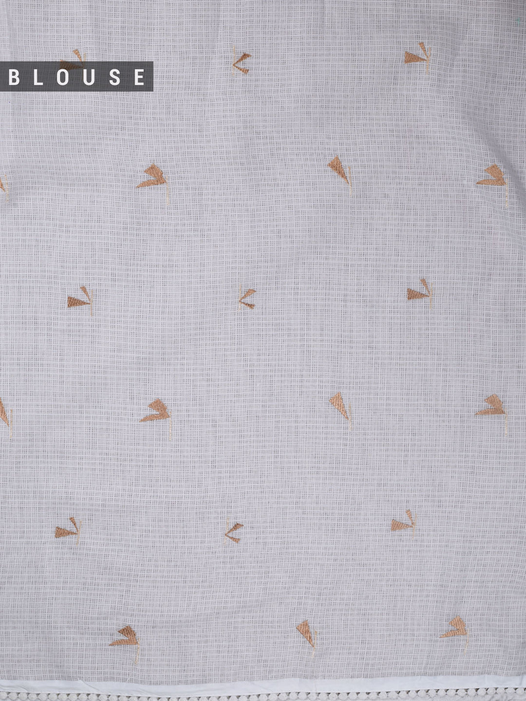 White Kota Resham Embroidery Banarasi Saree_5