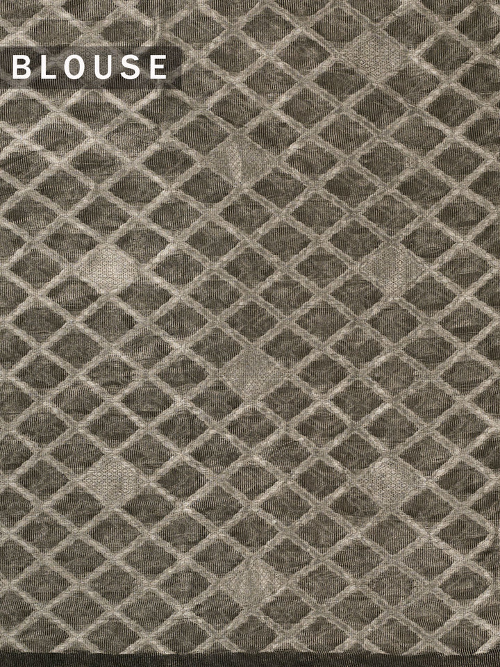 Black Pure Tissue Zari Weave Banarasi Saree