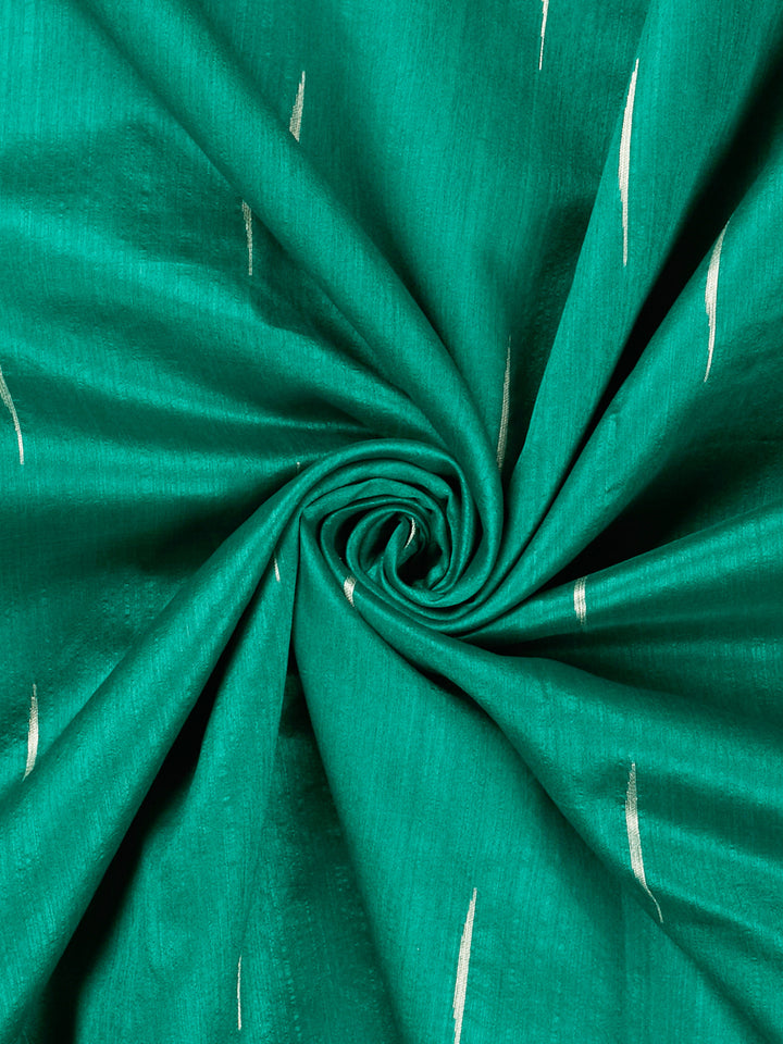 Green Cotton Plain Banarasi Saree