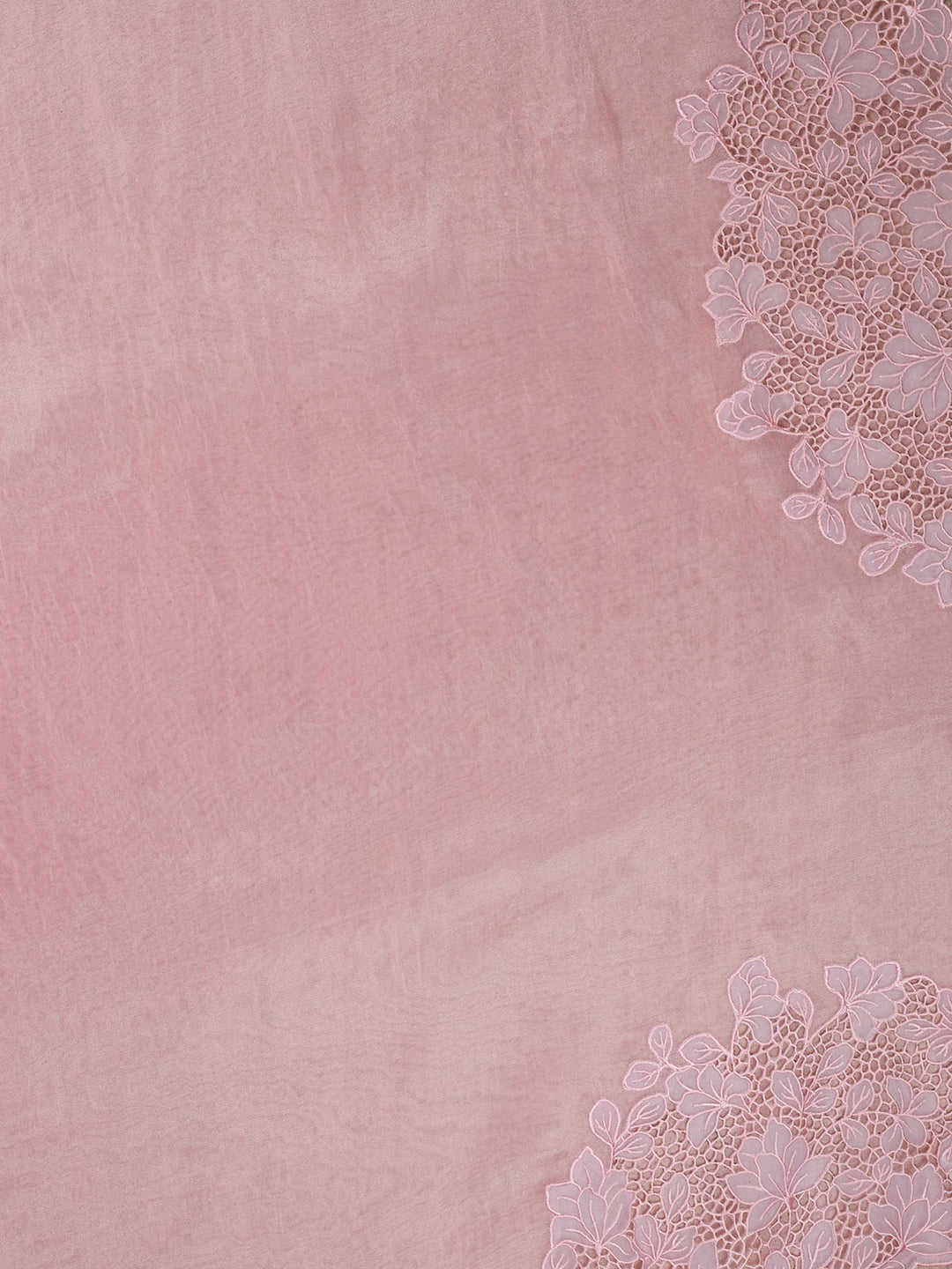 Pink Tissue Plain Banarasi Saree_4