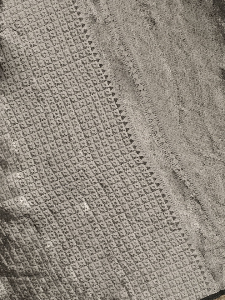 Black Pure Tissue Zari Weave Banarasi Saree