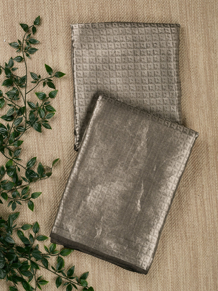 Black Pure Tissue Zari Weave Banarasi Saree