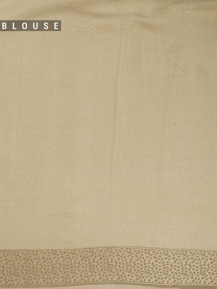 Yellow Pure Tissue Plain Banarasi Saree