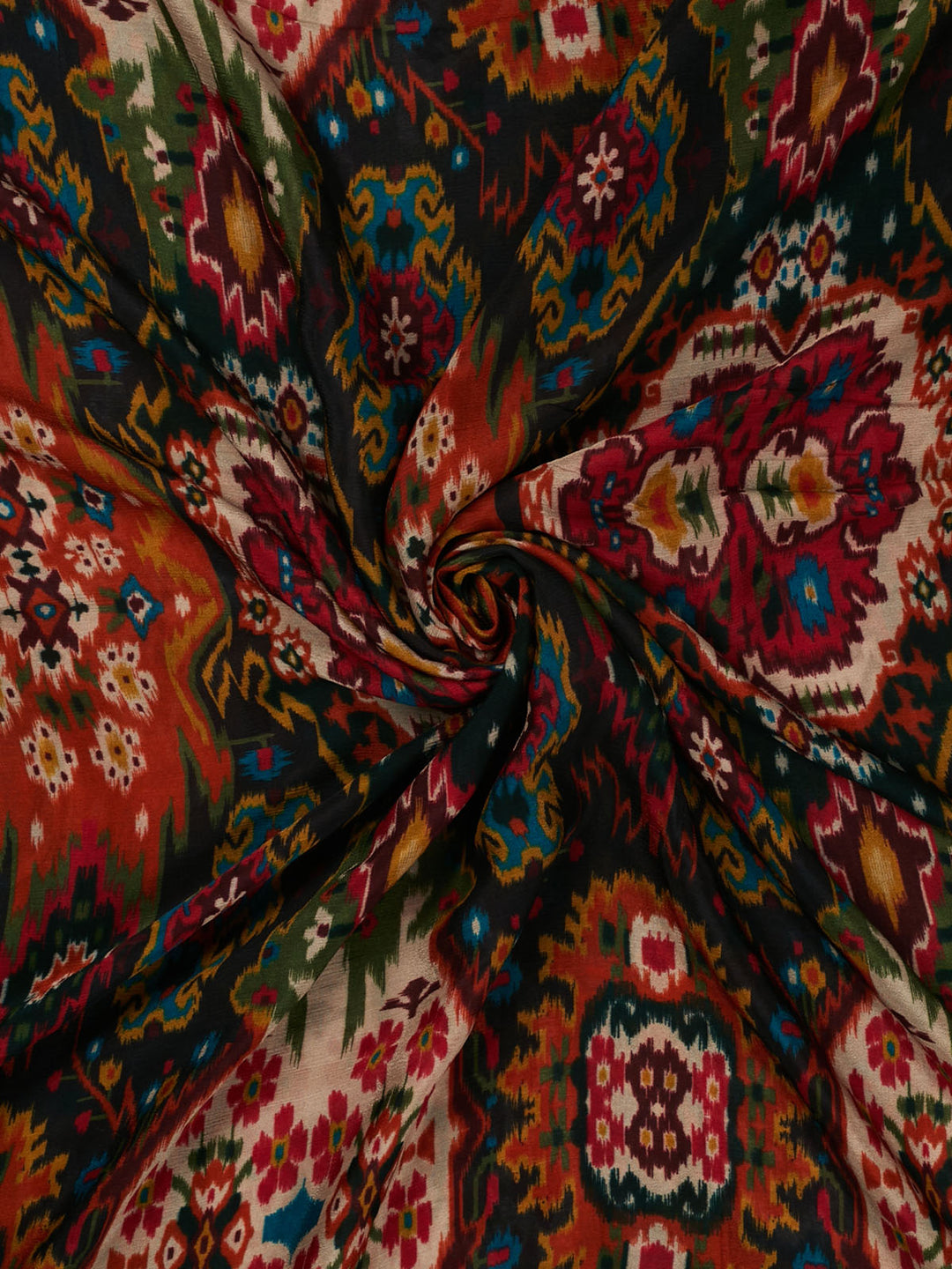 Black Chiffon Printed Banarasi Saree_4