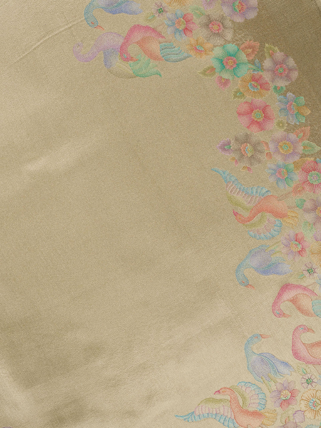 Yellow Pure Tissue Plain Banarasi Saree_4