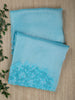 Blue Tissue Plain Banarasi Saree