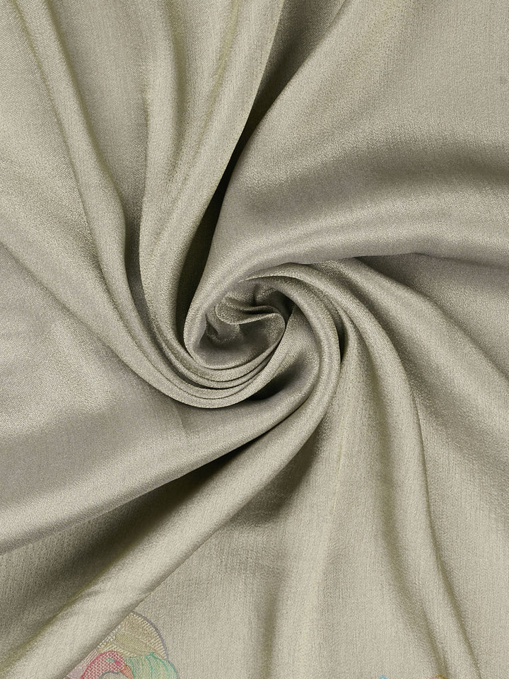 Green Pure Tissue Plain Banarasi Saree