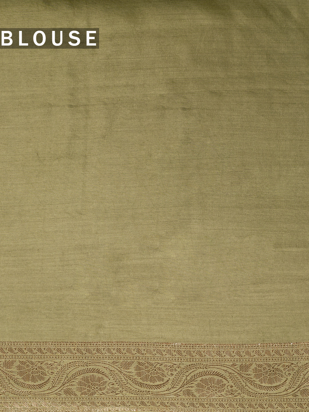 Mehendi Green Ombre Chiniya Silk Banarasi Saree_5