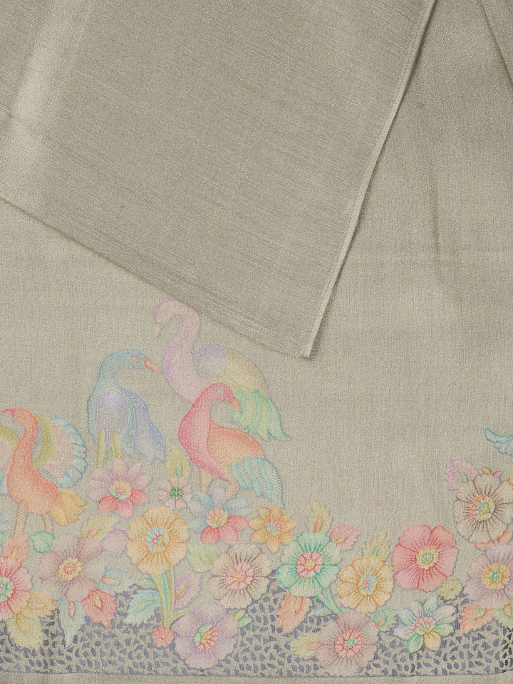 Green Pure Tissue Plain Banarasi Saree