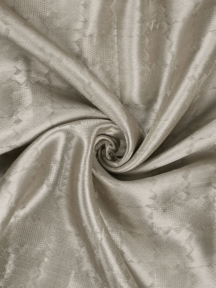 Silver Pure Tissue Zari Weave Banarasi Saree