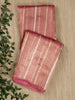 Pink Pure Tissue Sonarupa Stripes Banarasi Saree