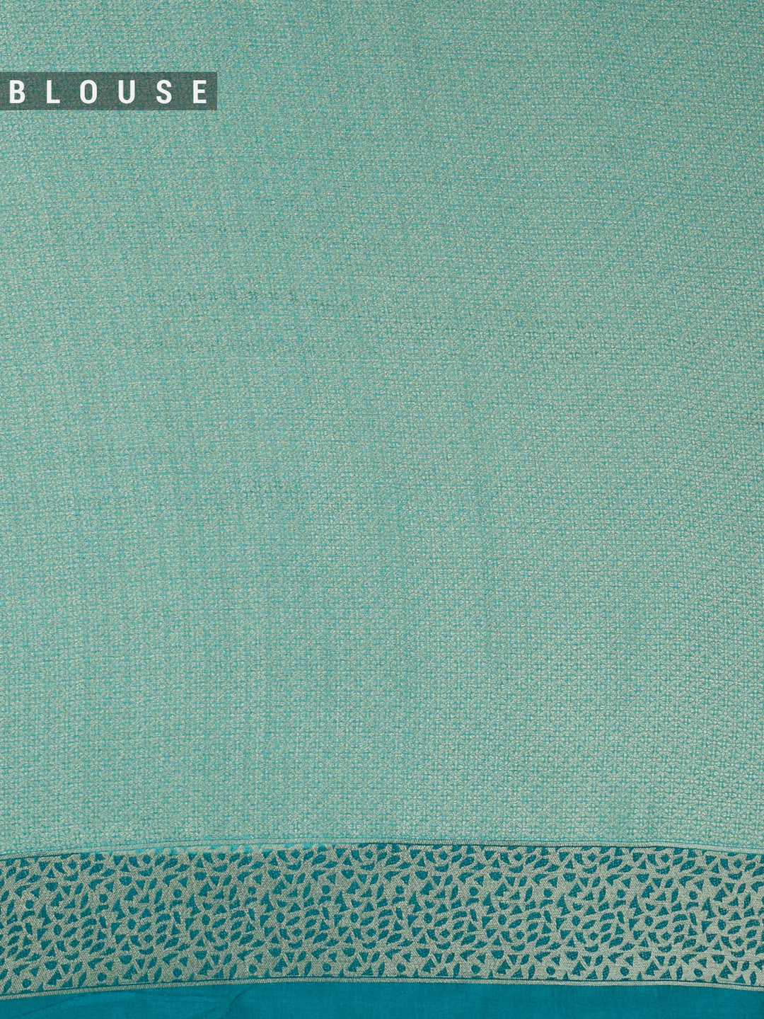 Firozi Pure Tissue Plain Banarasi Saree_5