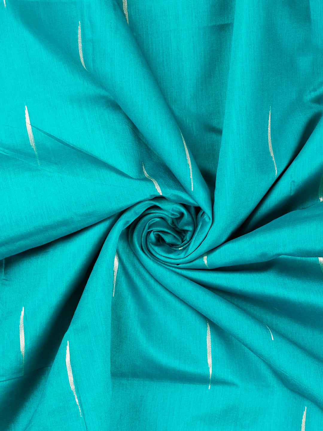 Firozi Cotton Plain Banarasi Saree_3