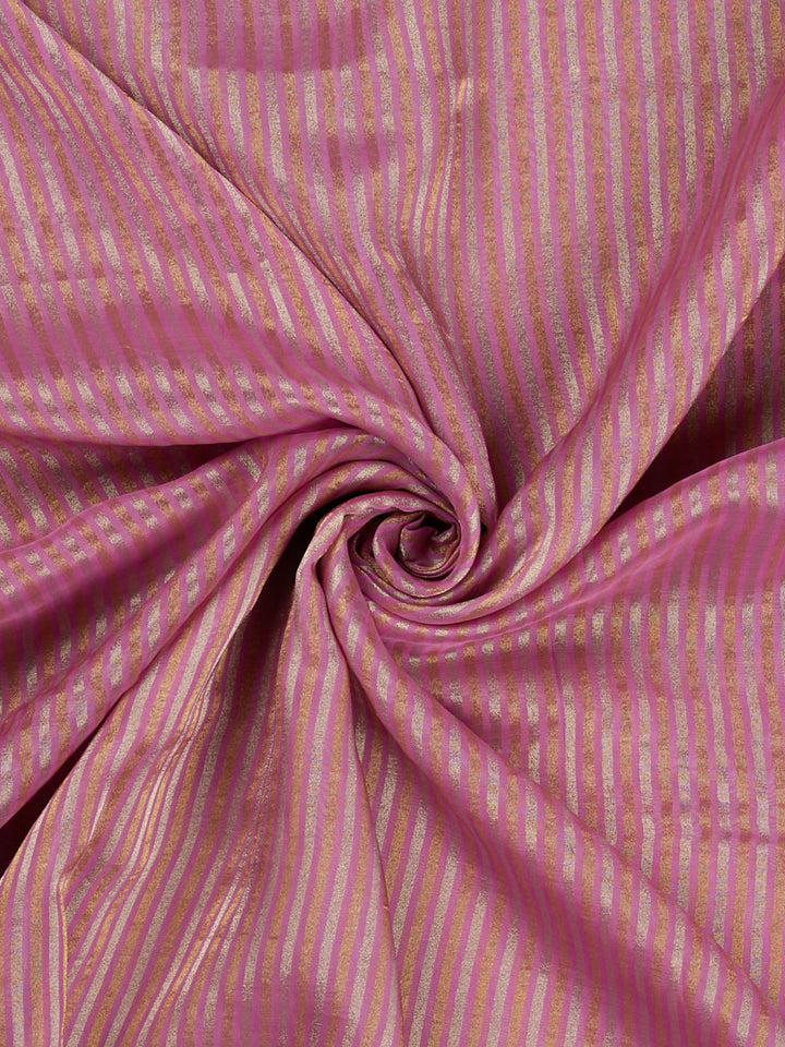 Purple Tissue Sonarupa Stripes Banarasi Saree