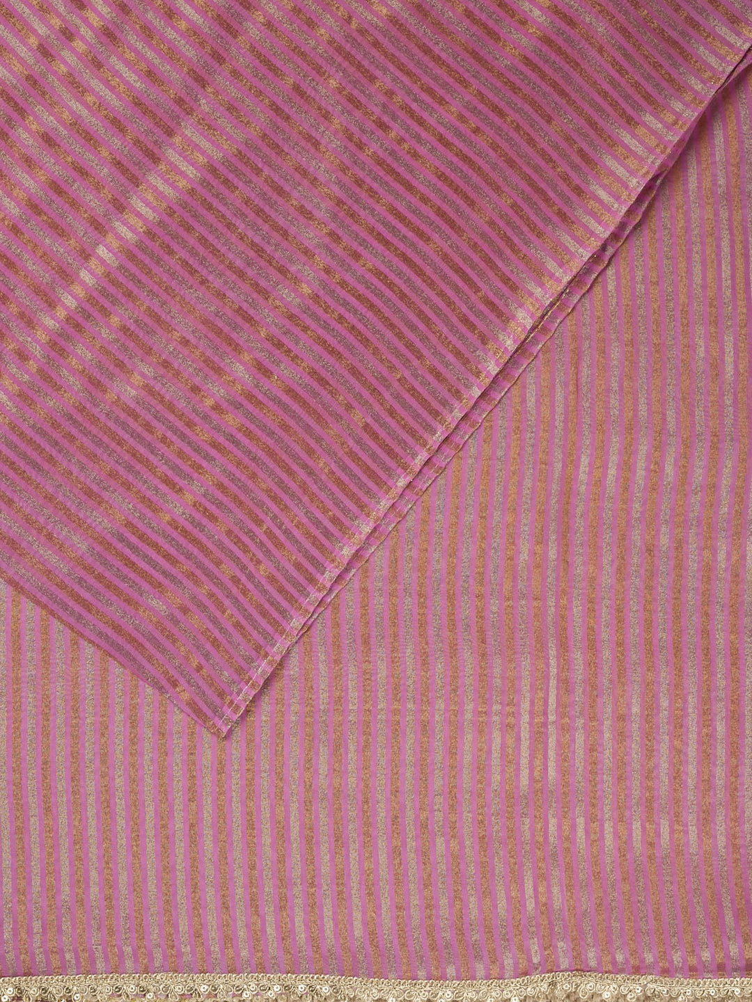 Purple Tissue Sonarupa Stripes Banarasi Saree_2