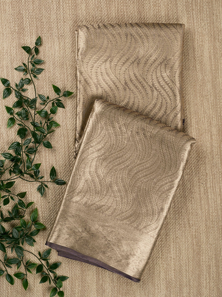 Purple Pure Tissue Zari Weave Banarasi Saree