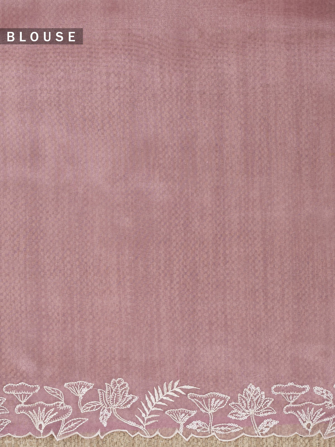 Pink Tissue Plain Banarasi Saree_5