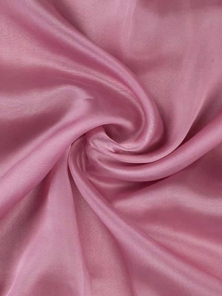 Pink Tissue Plain Banarasi Saree