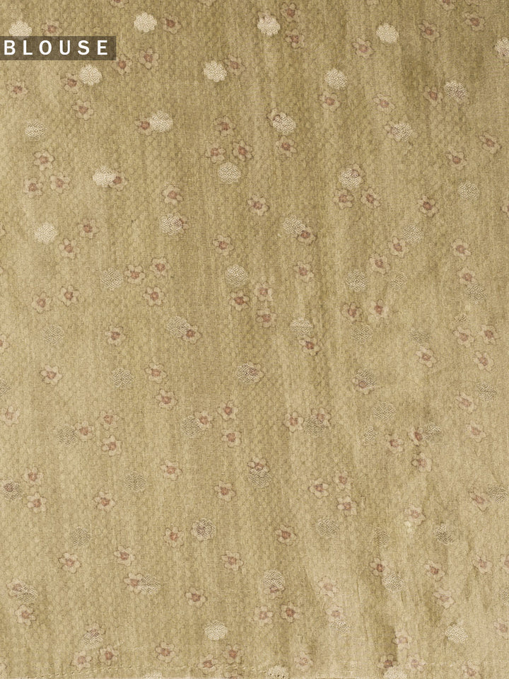 Green Pure Tissue Printed Banarasi Saree