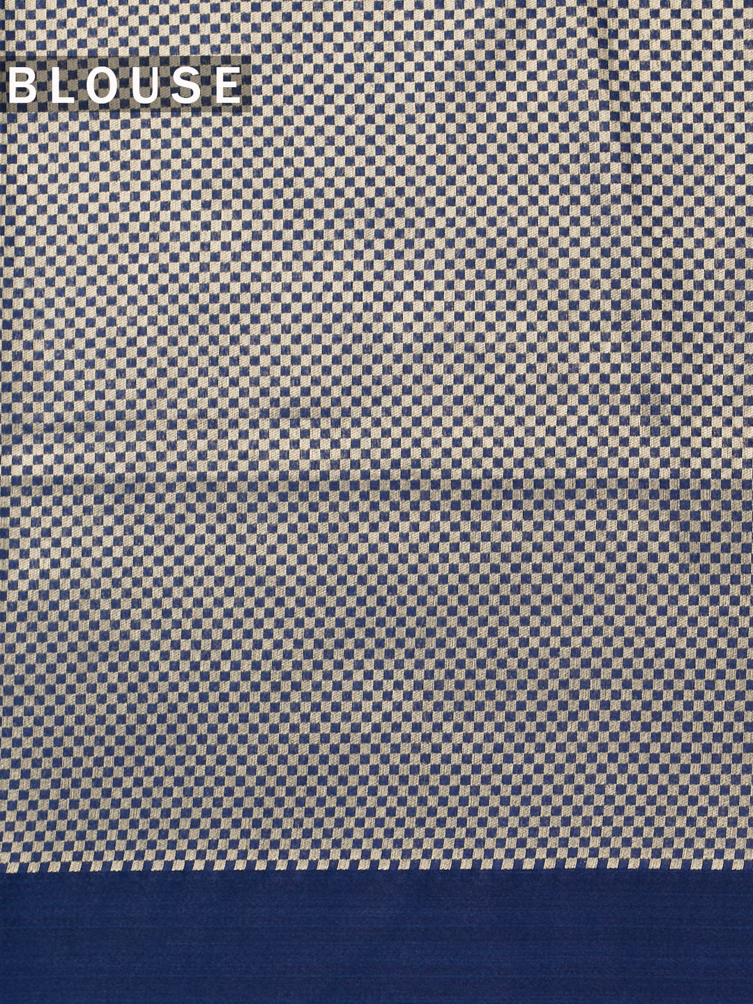 Blue Cotton Plain Banarasi Saree_5