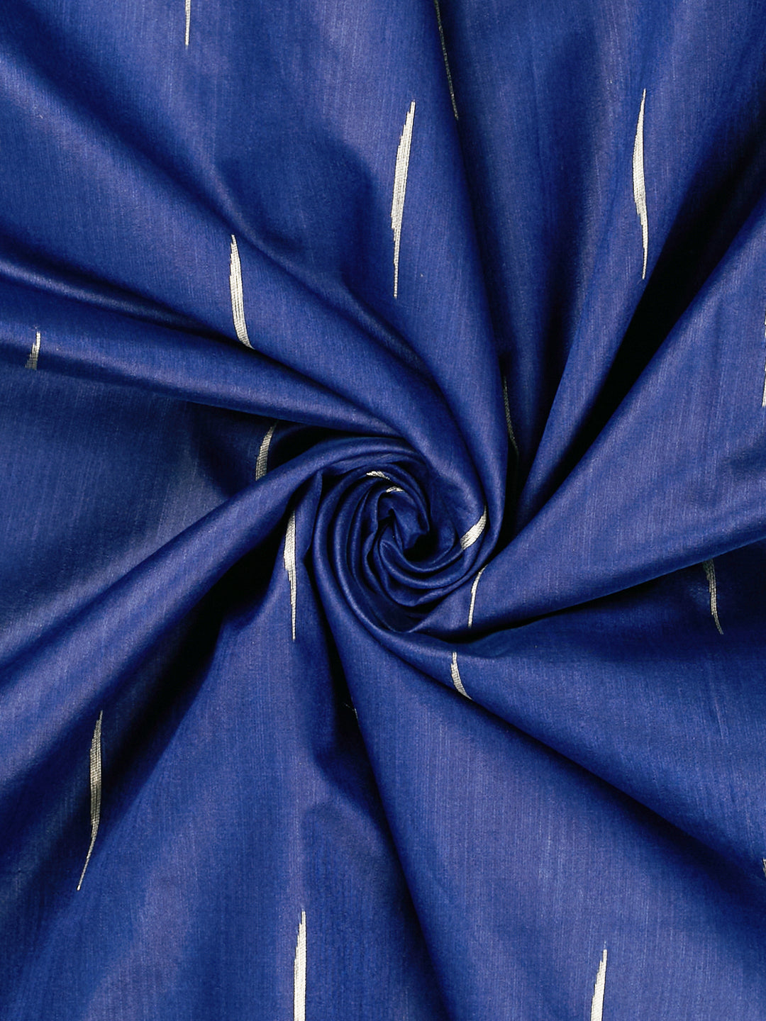 Blue Cotton Plain Banarasi Saree_3