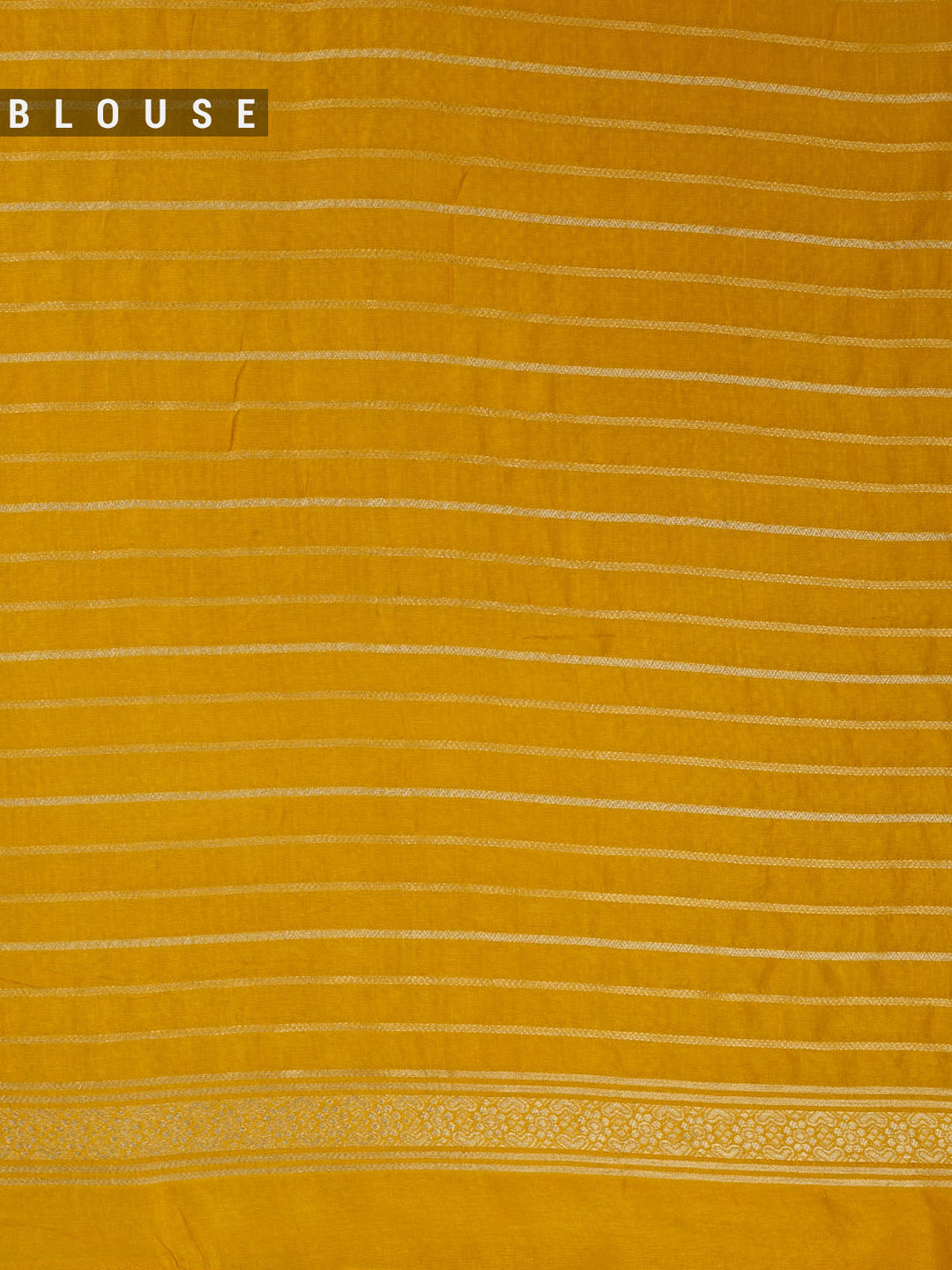 Yellow Dola silk Zari Buti  Banarasi Saree_5