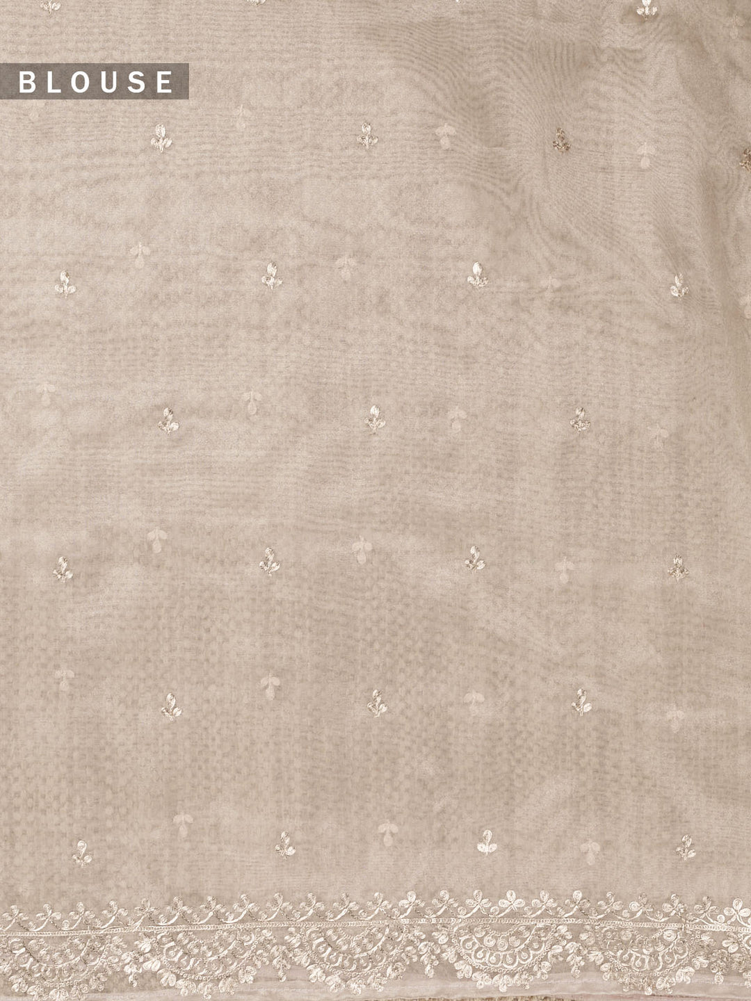 Green Tissue Plain Banarasi Saree_5